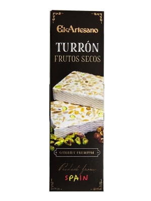 Turrón de Frutos Secos en barritas de 70 gr. - El Artesano