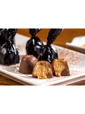 Bombones de Chocolate rellenos de turrón, 400gr