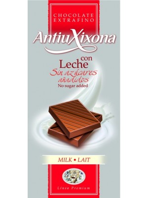 Chocolate con Leche sin azúcares añadidos Antiu Xixona Premium
