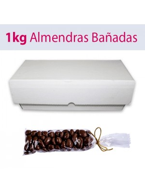 Ametlles cobertes banyades de Xocolata (bossa cel·lofana 150 grs.) - Confits de xocolata o xocoperles