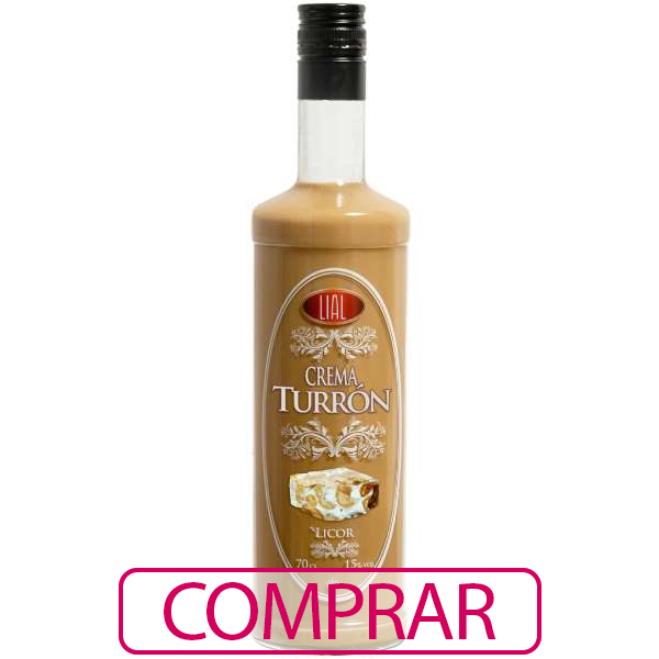 Licor de crema de turrón