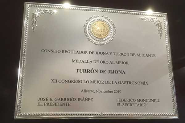 Premio al mejor Turrón de Jijona El Abuelo