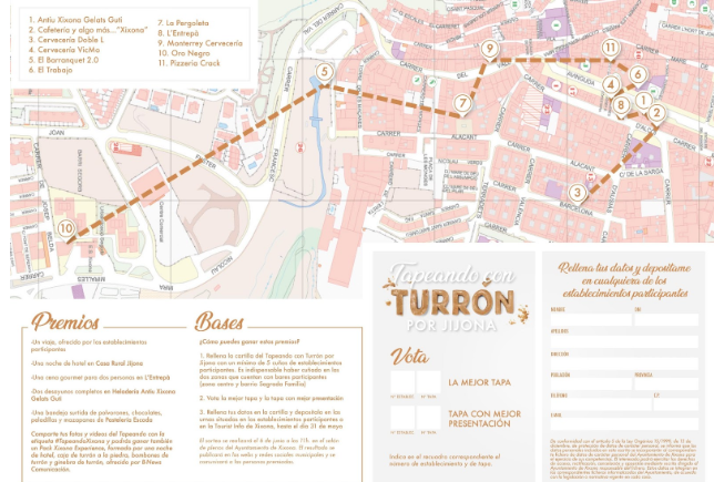 Restaurantes la tapa del turrón Jijona