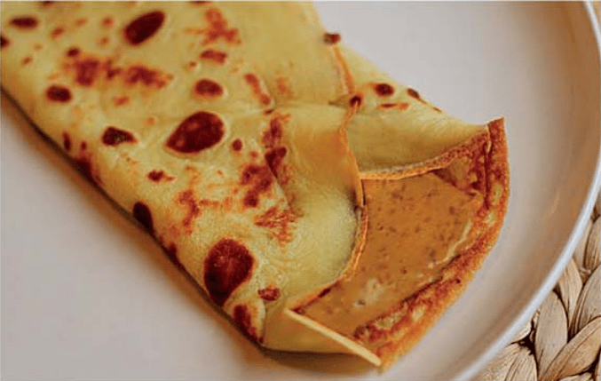 Crepe de Turrón a la Piedra