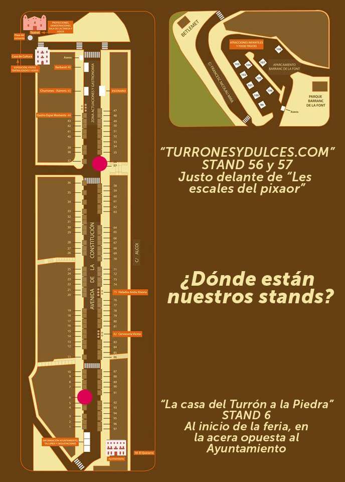 Stand turronesydulces.com en la feria de navidad