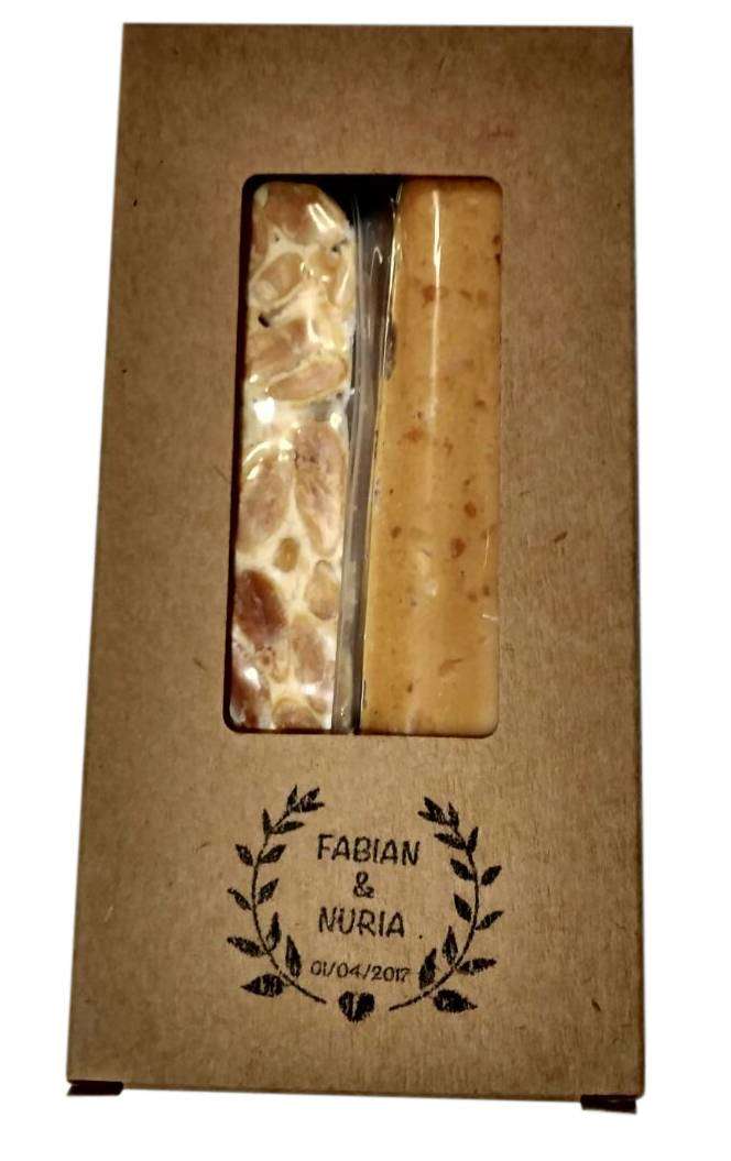 Porciones de turron para bodas